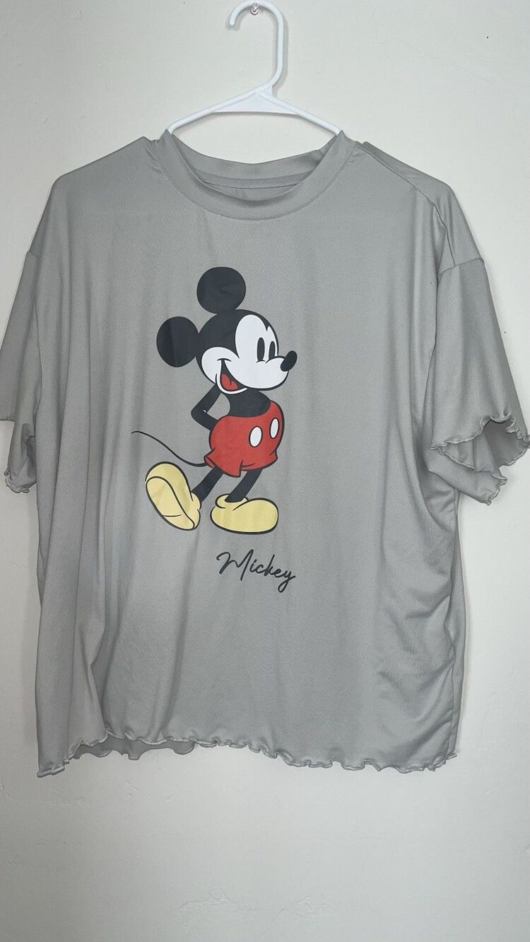 Mickey Mouse Short Sleeve Womens Size Large (12-14)
